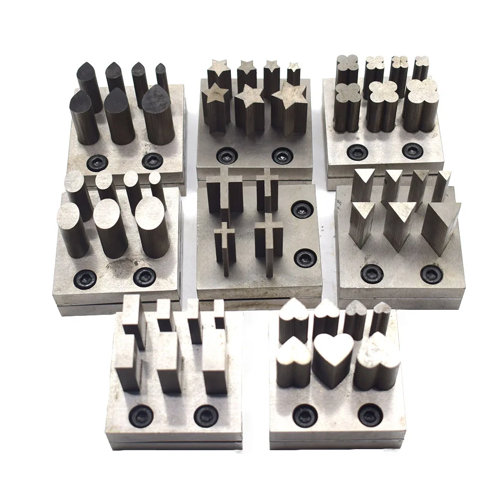 보석 하트 모양 시트 금속 디스크 커터 다이 펀치 세트